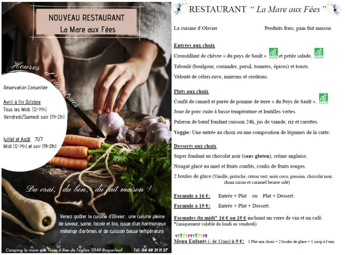 Camping La Mare Aux Fees Hotel Roquefeuil Zewnętrze zdjęcie